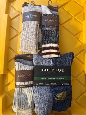 Gold Toe NEW Lodge Socks 12 Pairs New with tags size 6-12.5